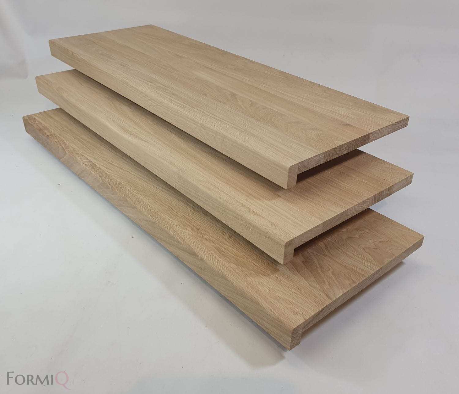 Holzüberzug zur Treppe - Eiche