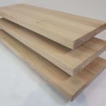 Treppenstufe aus massiver europäischer Eiche - Qualität A (Select) /C